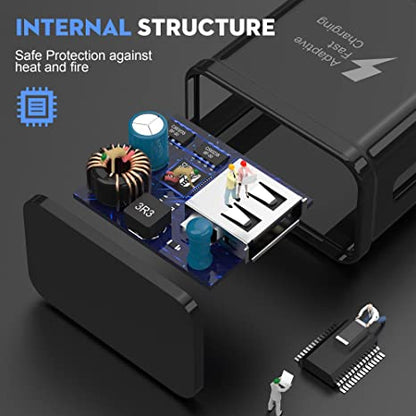 Galaxy S9, Adaptive Fast Charging Wall Charger Kit Set with USB-C Cable, Compatible with Samsung Galaxy S10/ S8/ S9 + Note8/ Note9