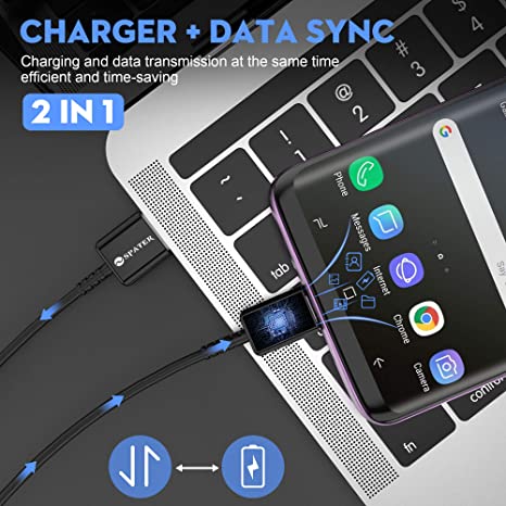 Galaxy S9, Adaptive Fast Charging Wall Charger Kit Set with USB-C Cable, Compatible with Samsung Galaxy S10/ S8/ S9 + Note8/ Note9