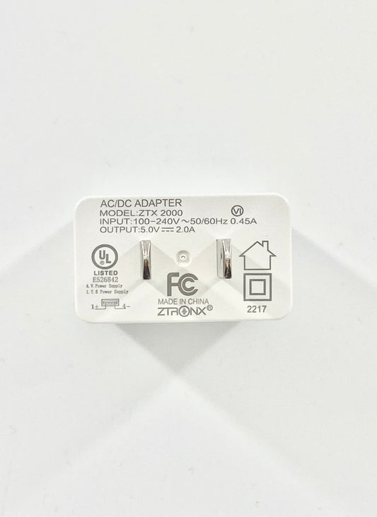 Ztronix 2 AMP Wall Charger White